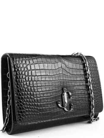 Jimmy Choo Black Varenne Clutch