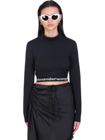T by Alexander Wang Knitwear In Black Synthetic Fibers