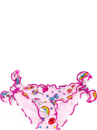 MC2 Saint Barth Nineties Patch Print Girl's Frou Frou Slip