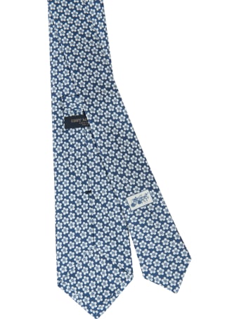 Eddy Monetti Floral Motif Print Neck Tie