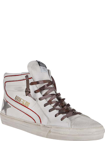 Golden Goose White Leather Slide Sneakers