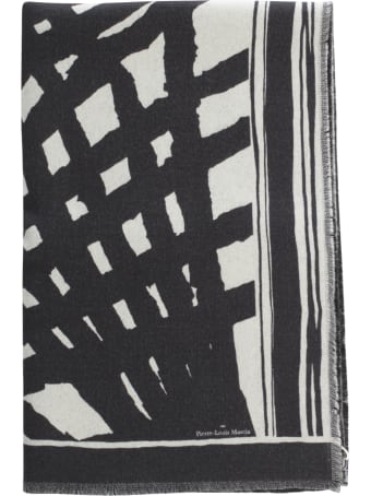 Pierre-Louis Mascia Wash Printed Scarf 65x190 W/fringes
