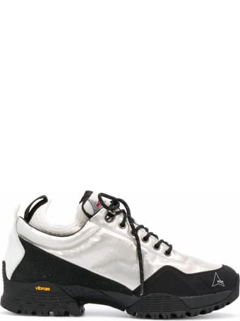 ROA Silver-tone Leather Andreas Hiking Boots