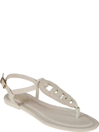 Tod's Side Buckled Flat Sandals