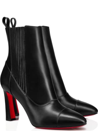Christian Louboutin Black Leather Me In The 90s Ankle Boots