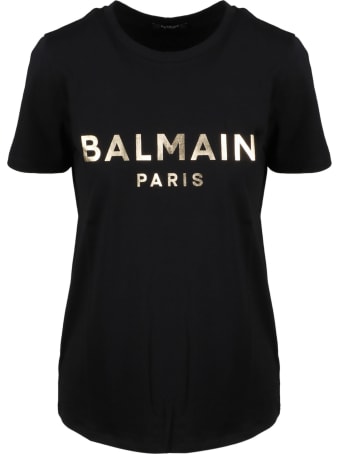 Balmain Metallic Logo T-shirt