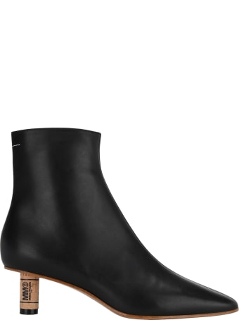 MM6 Maison Margiela Mm6 Cork Effect Ankle Boots