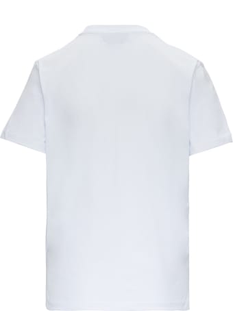 MSGM Jersey T-shirt With Embroidered Logo