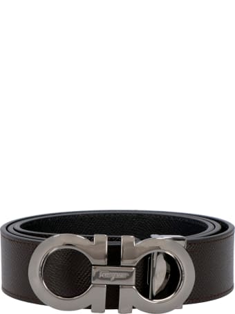Salvatore Ferragamo Gancini Reversible Leather Belt