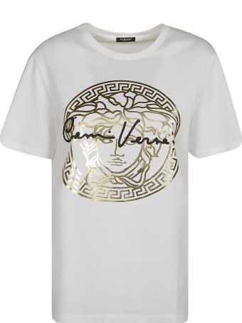 Versace Signature Medusa Head Printed T-shirt