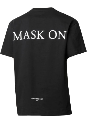 ih nom uh nit Black Cotton T-shirt
