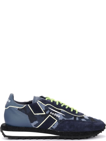 GHOUD Blue Rush Sneaker With Camouflage Print