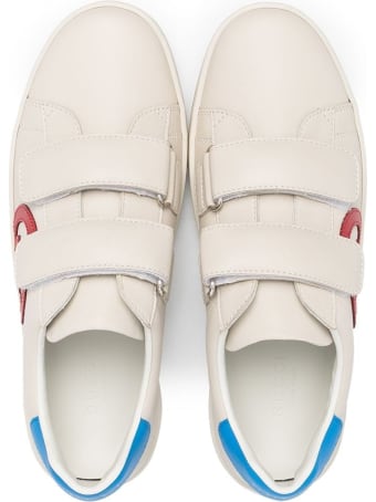Gucci Leather Sneakers With Logo