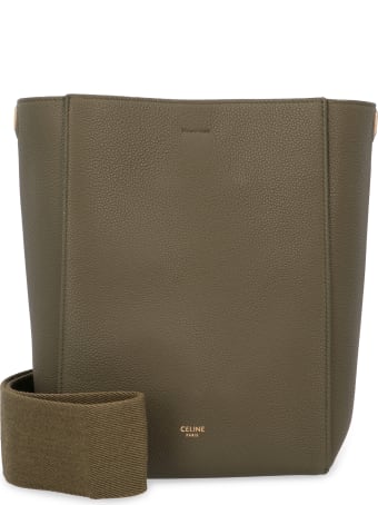 Celine Sangle Leather Bucket Bag