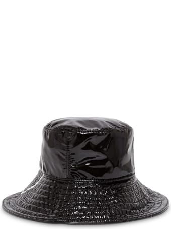 Valentino Garavani Patent Leather Hat With Logo
