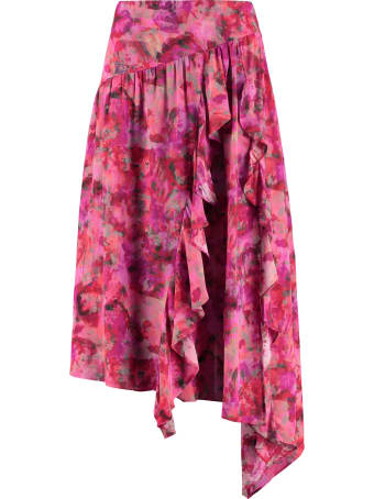 IRO Asymmetric Printed Skirt