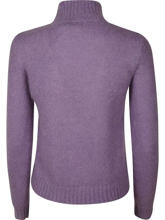 Alberta Ferretti Ribbed Neck Sweater