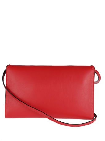 Alexander McQueen Red Leather The Story Shoulder Bag