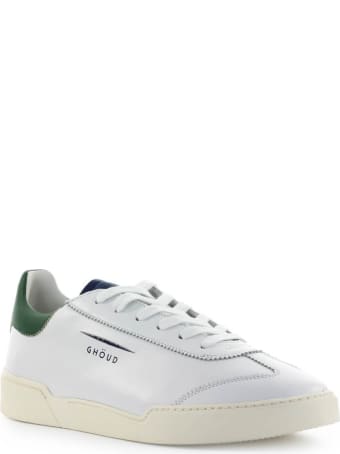 GHOUD White Blue Green Leather Sneaker