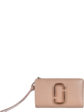 Marc Jacobs Logo Plaque Zipped Wallet