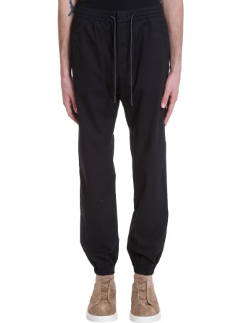 Z Zegna Pants In Black Cotton