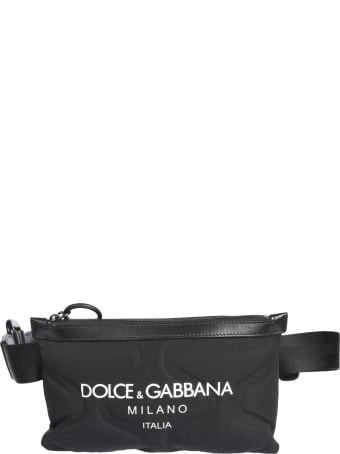 Dolce & Gabbana Embossed Belt Bag With Logo