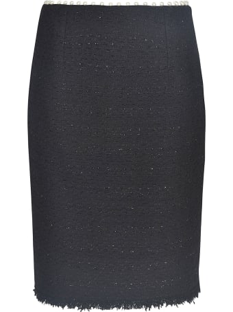 Giambattista Valli Pearl Embellished Pencil Skirt