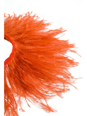 Gianluca Capannolo Orange Feather Necklace
