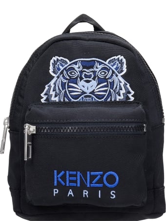 Kenzo Backpack In Black Canvas