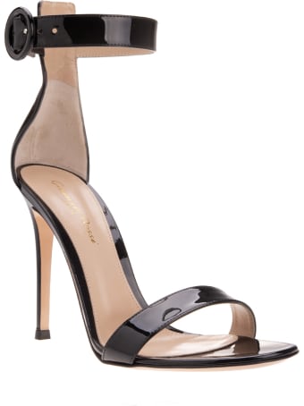 Gianvito Rossi Black Portofino 105 Sandal