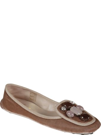 Car Shoe Embellished Ballerinas
