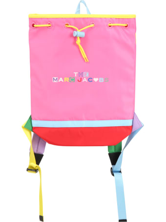 Little Marc Jacobs Multicolor Backpack For Girl With Logo