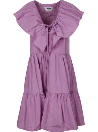MSGM Layered V-neck Dress