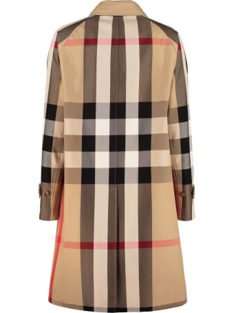 Burberry Checked Print Coat