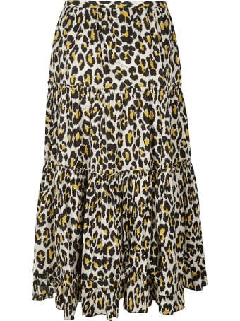 Marc Jacobs Flared Printed Skirt