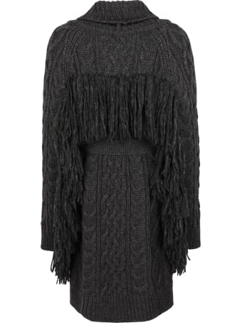 Parosh Fringed Knit Coat