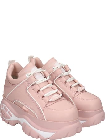 Buffalo Classic Platfor Sneakers In Rose-pink Leather