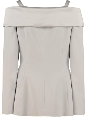 Alberta Ferretti Double-breasted Slim Fit Blazer