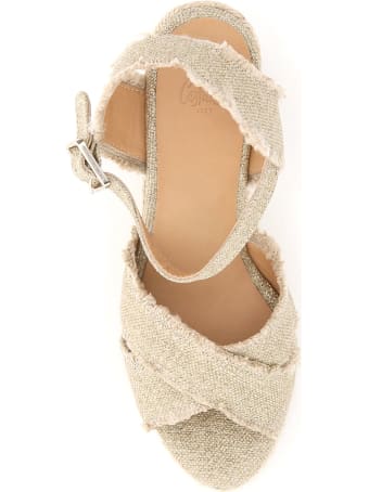 Castañer Bromelia Lurex Wedge Espadrilles