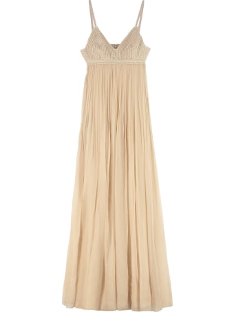 Alberta Ferretti Long Chiffon Dress
