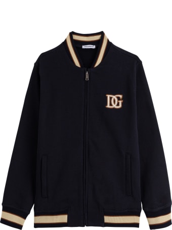 Dolce & Gabbana Cotton Sweatshirt With Logo Patch