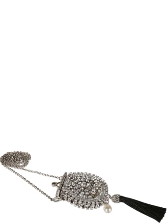Ermanno Scervino Crystal Embellished Tassel Necklace