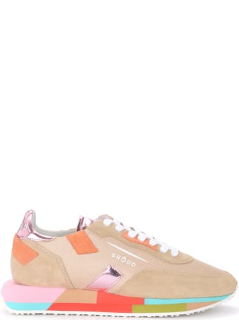 GHOUD Beige Suede And Mesh Rush Sneaker