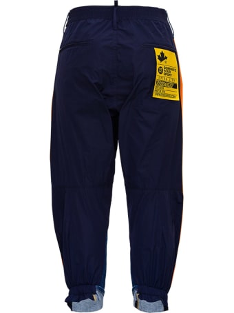 Dsquared2 Bicolor Jeans With Side Bands Detail