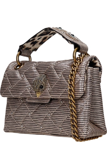 Kurt Geiger Shoulder Bag In Gold Leather