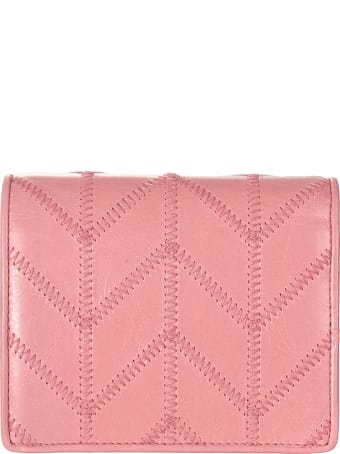 Miu Miu Shine Patched Snap Button Wallet