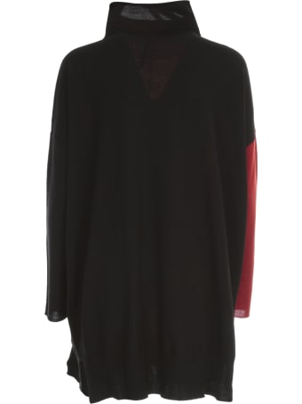 PierAntonioGaspari Oversized Pleated High Neck Sweater
