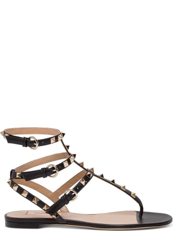 Valentino Garavani Rockstud Sandals In Leather