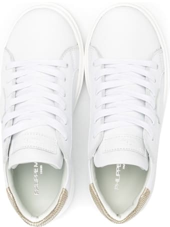 Philippe Model Temple Sneakers In Leather With Logo