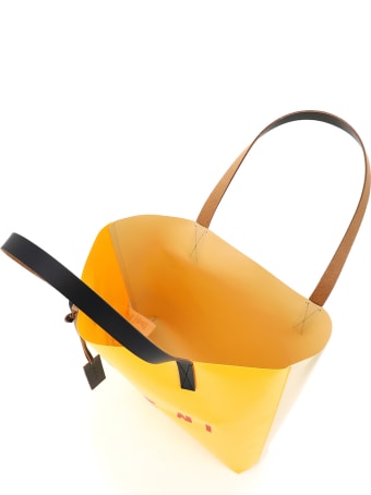 Marni Pvc Coated Tote Bag With Logo